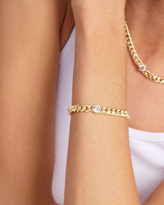Melinda Maria Julian Triple Diamond Bracelet