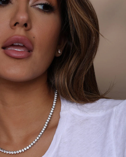 Melinda Maria  Mama Not Your Basic Tennis Necklace 18"