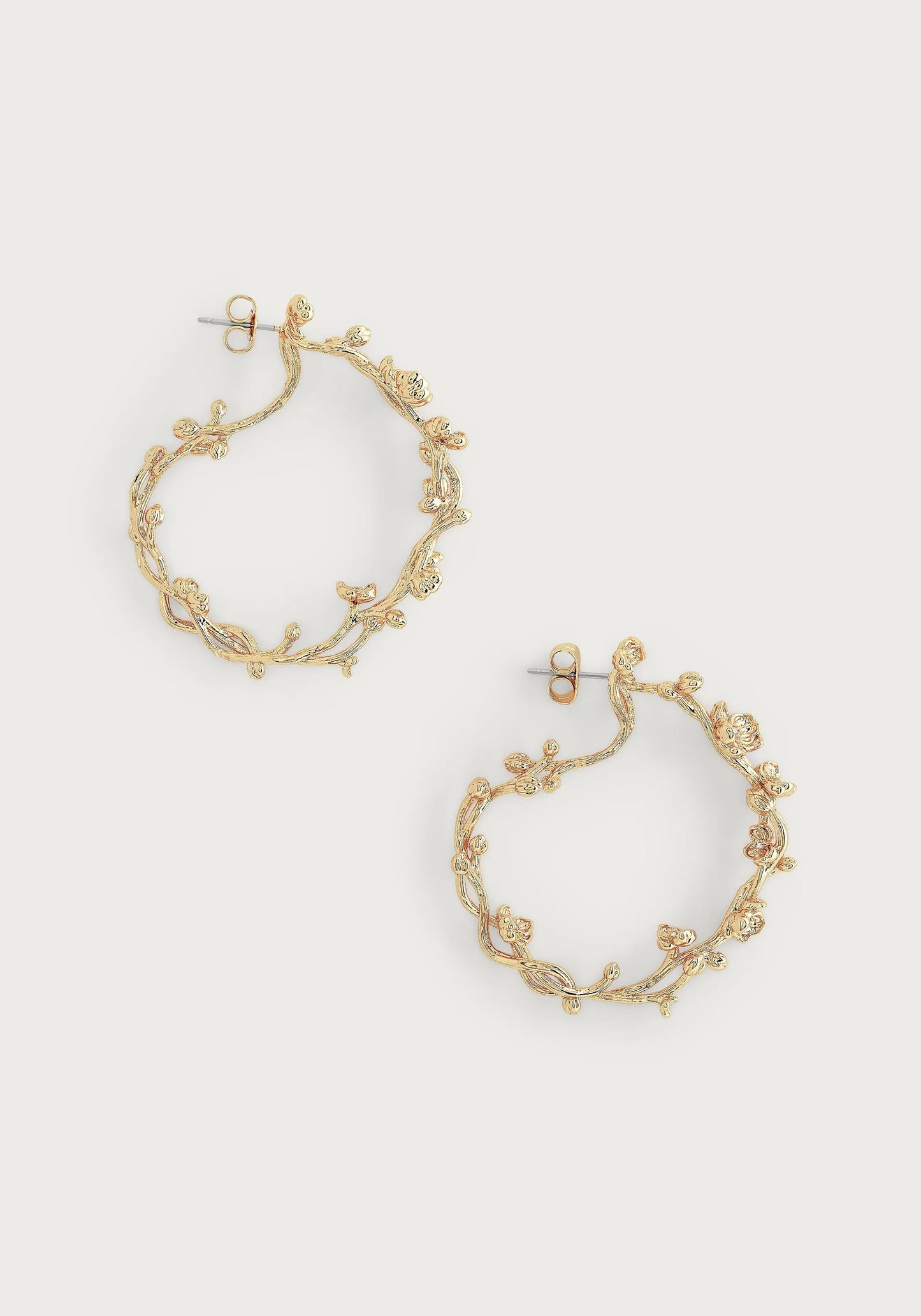 Anabel Aram Orchid Hoop Earrings
