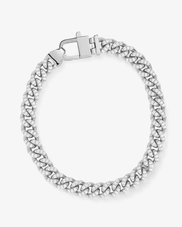 Melinda Maria Pavé Julian Cuban Chain Bracelet