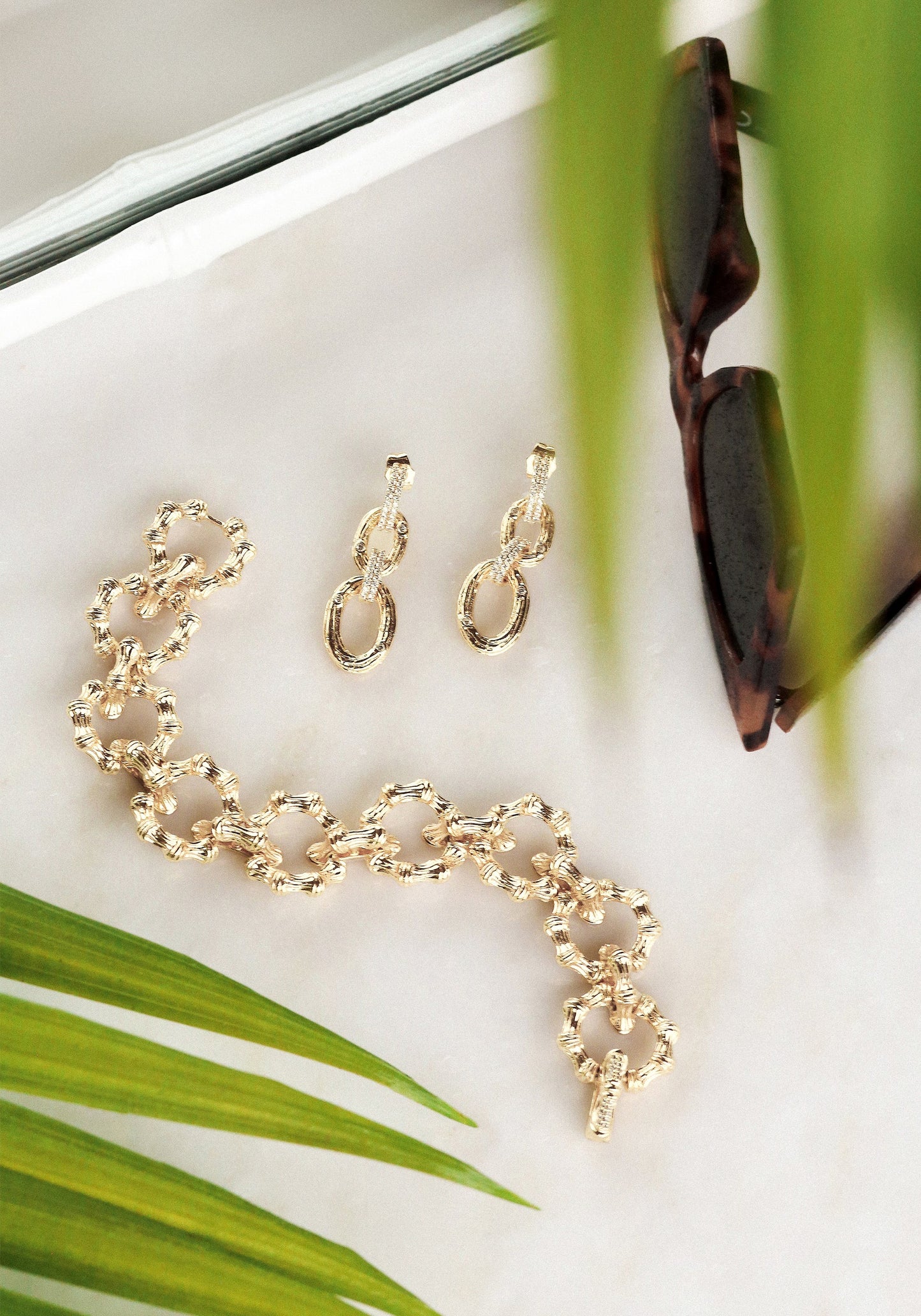 Anabel Aram Bamboo Chain Bracelet