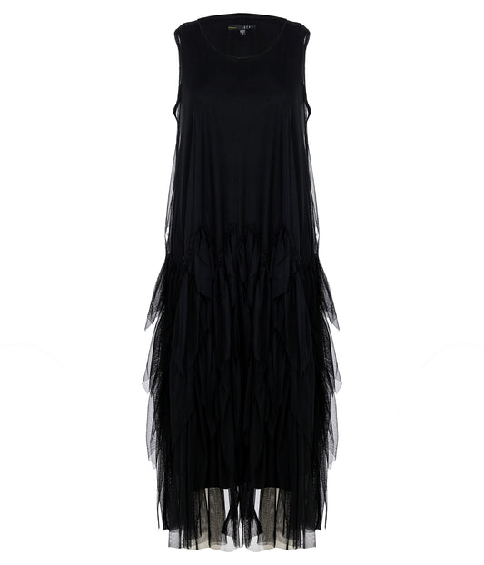 Kozan Black Vogue Mesh Daisy Dress