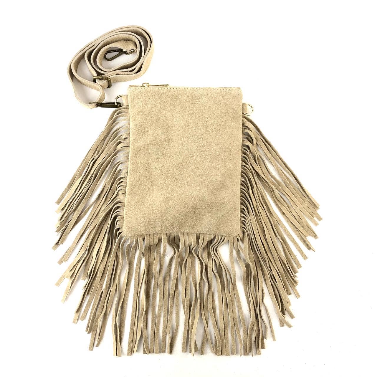 MILANO AMOUR CROSSBODY MARBELLA ECO SUEDE FRANGE