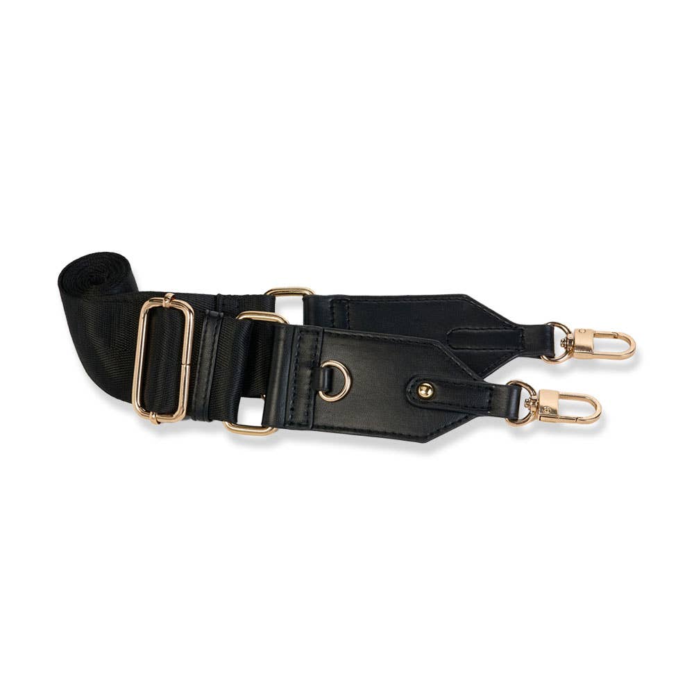WanderFull Black Vegan Leather HydroBag® with Strap Bundle