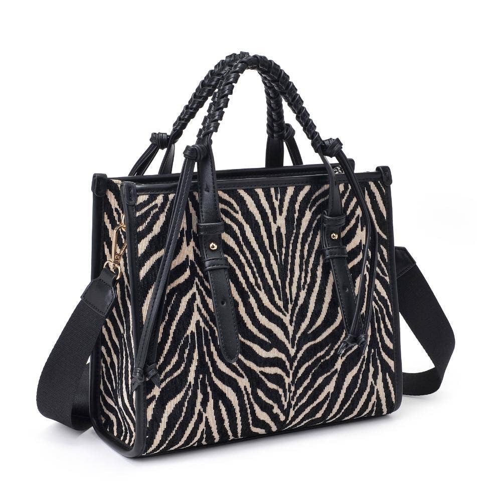 Moda Luxe Dinsdale Zebra Print Crossbody