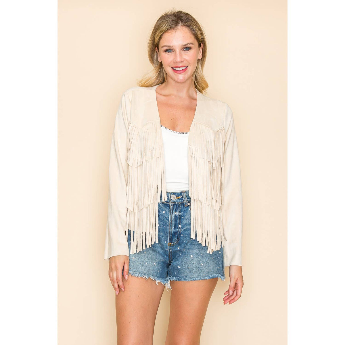 Vocal Fringe Crop Jacket