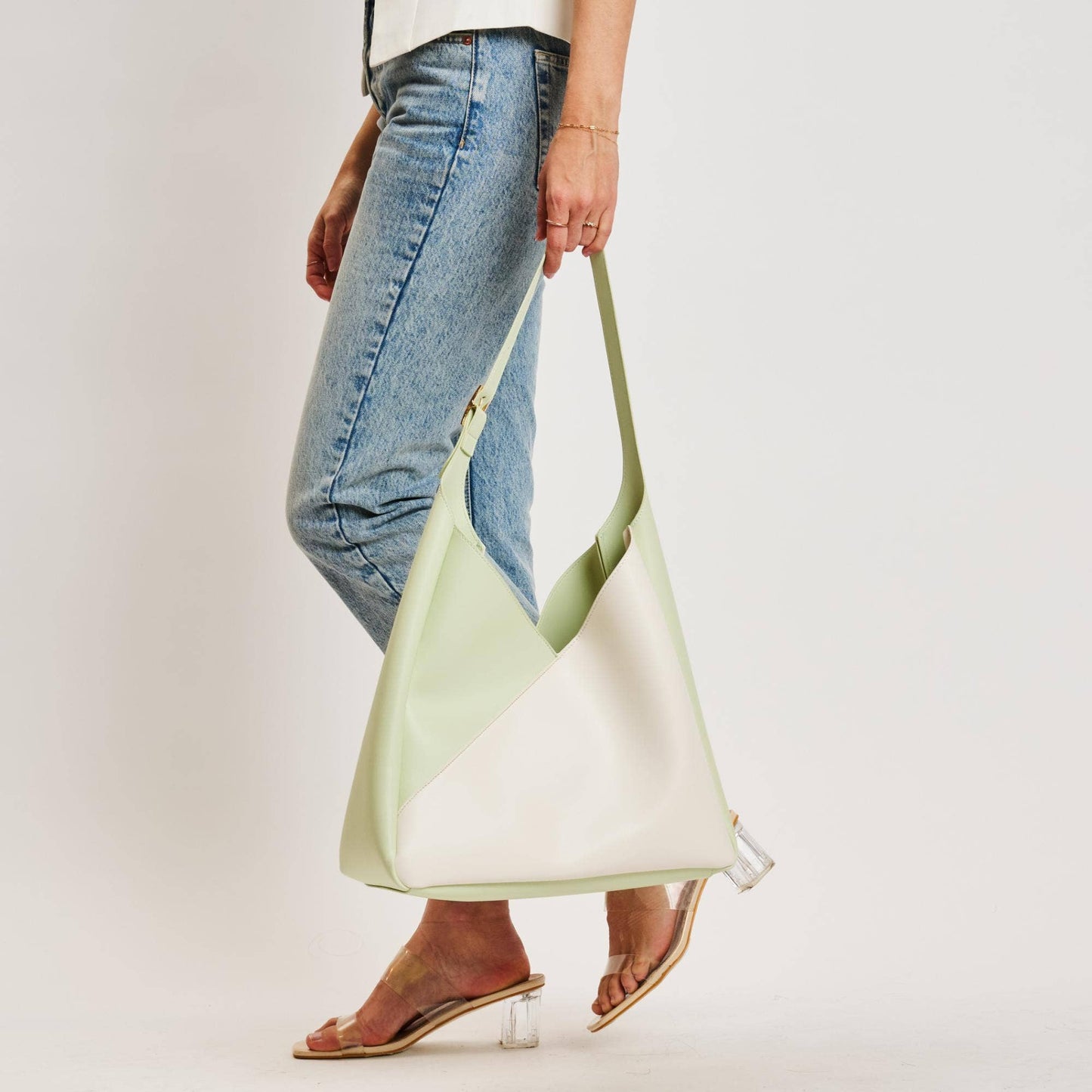 Moda Luxe Black/White Frankie Hobo Handbag