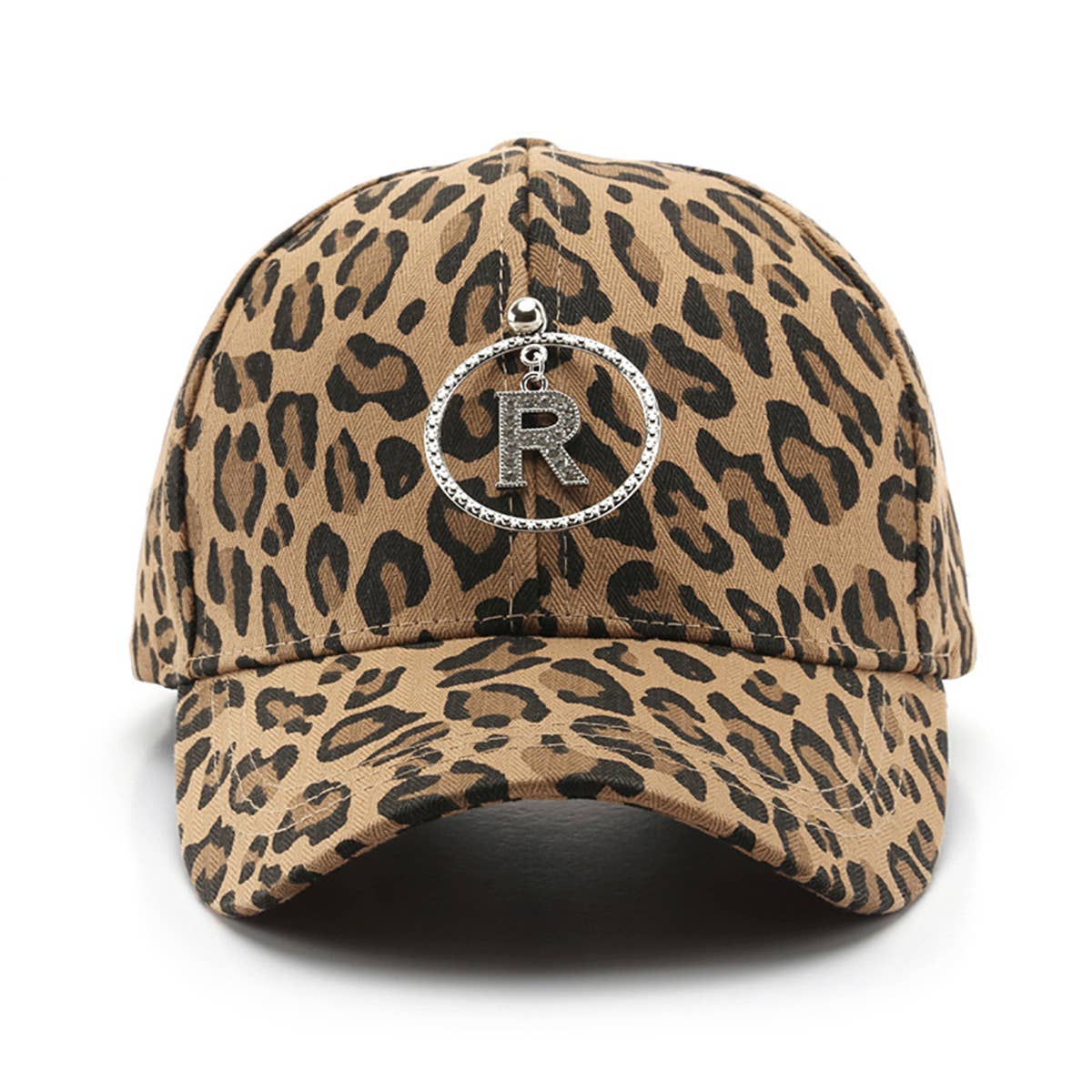 ACCITY Leopard Print Curved Brim Baseball Cap Street