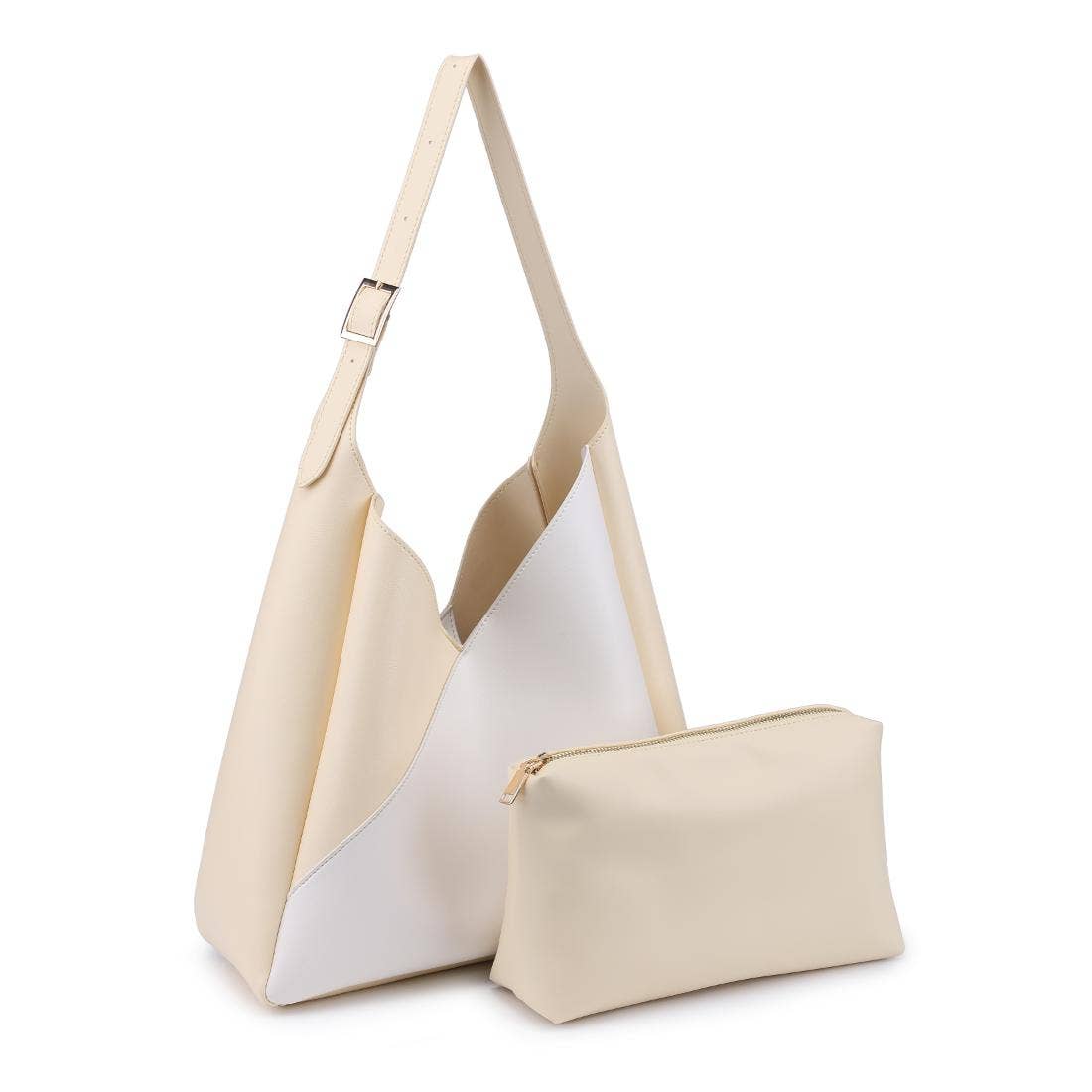 Moda Luxe Black/White Frankie Hobo Handbag