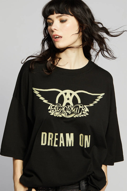 Recycled Karma Aerosmith Dream On O/S Tee Shirt