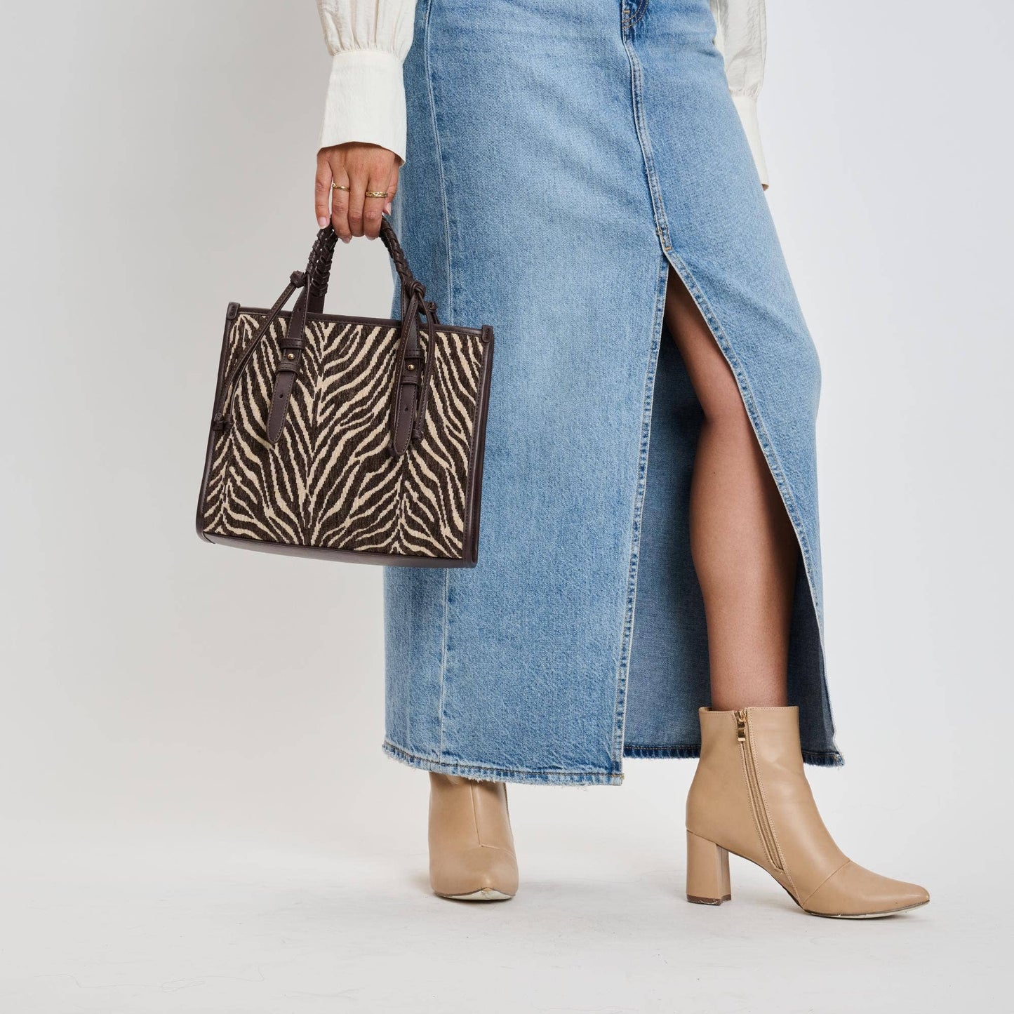 Moda Luxe Dinsdale Zebra Print Crossbody