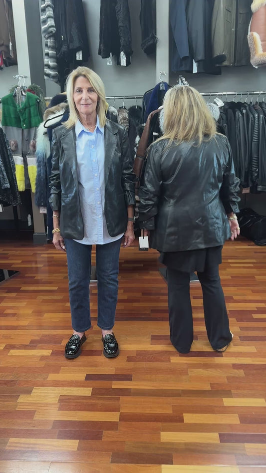 Insight Ruched Sleeve Blazer Jacket