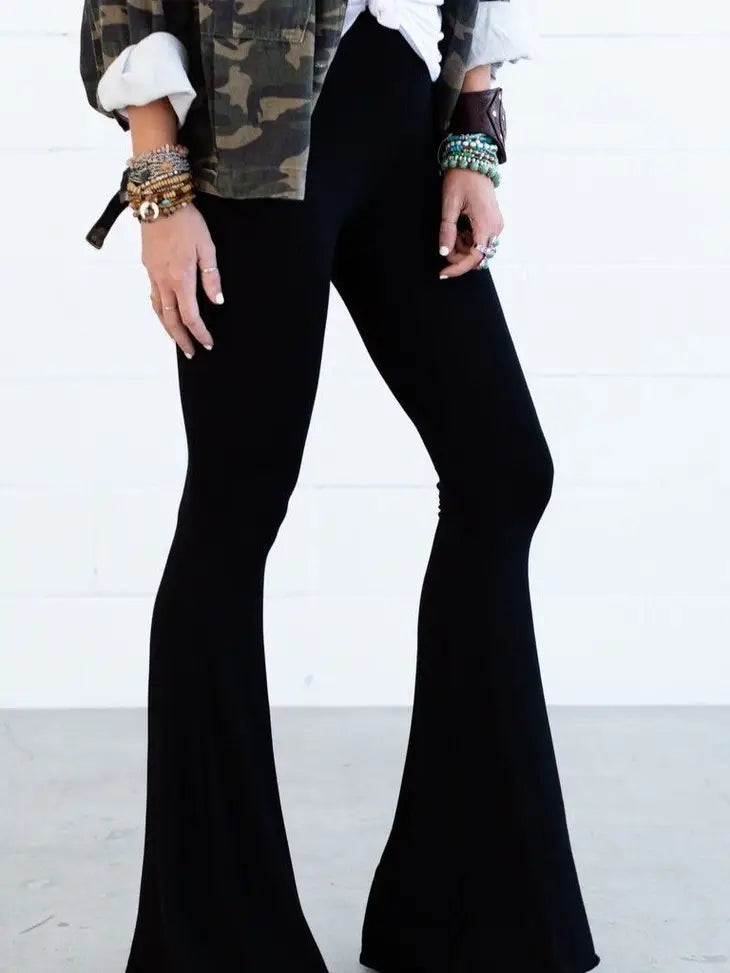 Three Bird Nest Flare Legged Pant Velvet or Solid
