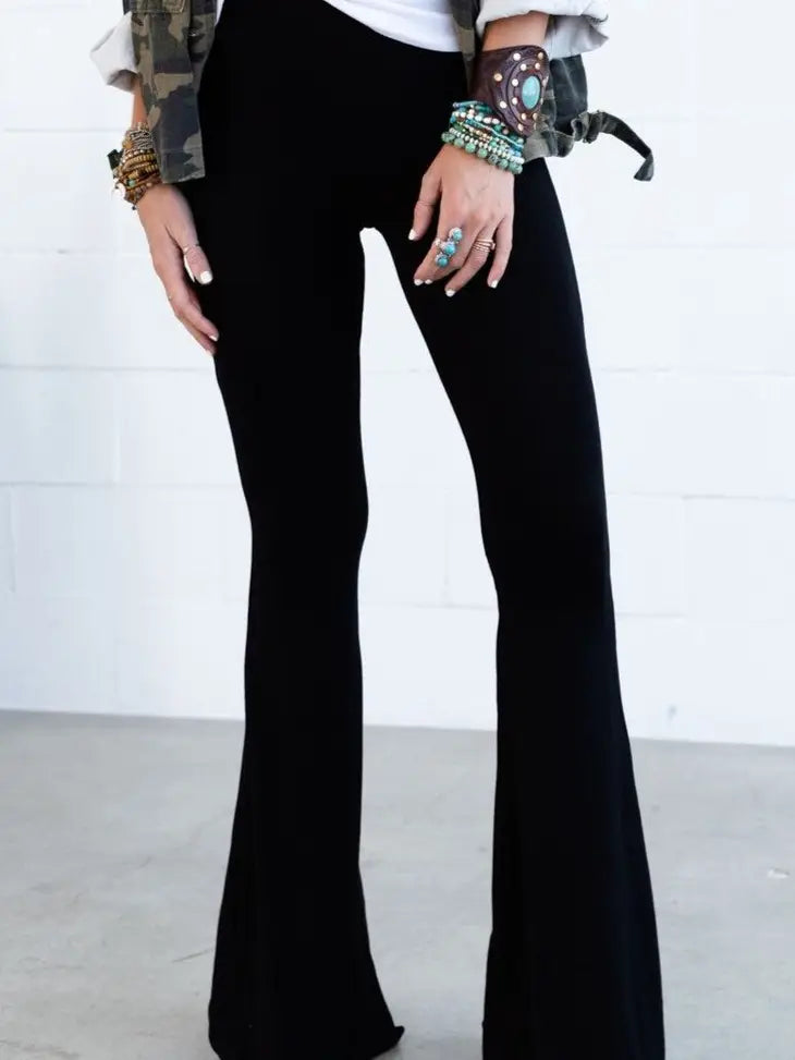 Three Bird Nest Flare Legged Pant Velvet or Solid