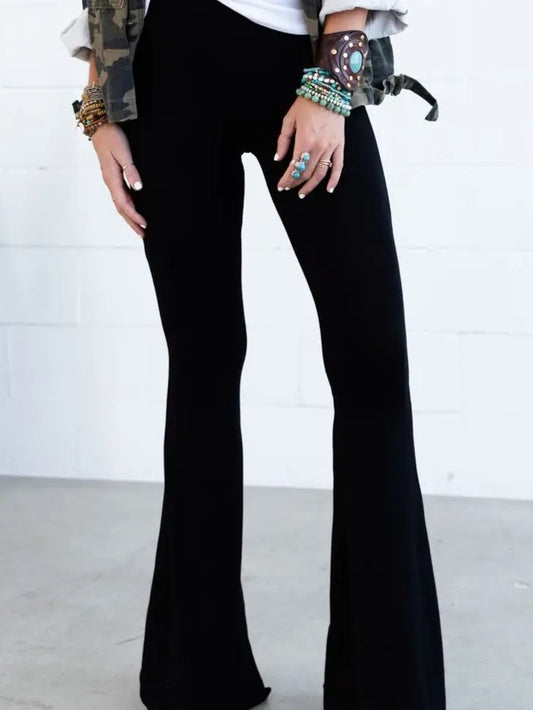 Three Bird Nest Flare Legged Pant Velvet or Solid