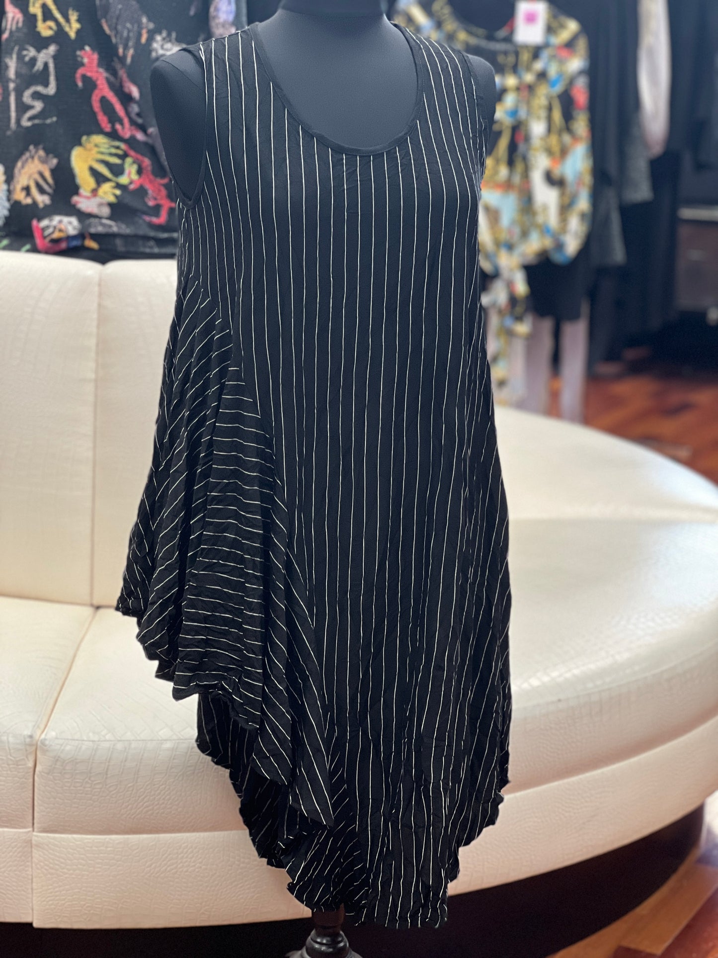 Kozan Asymmetrical dress with a legging or capri