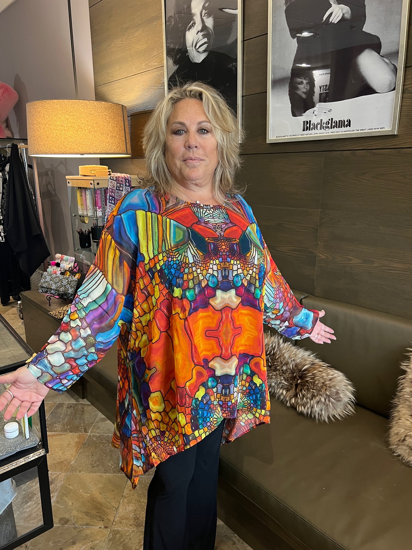 Sterling Designs Jewel Wearable Art Tunic Top