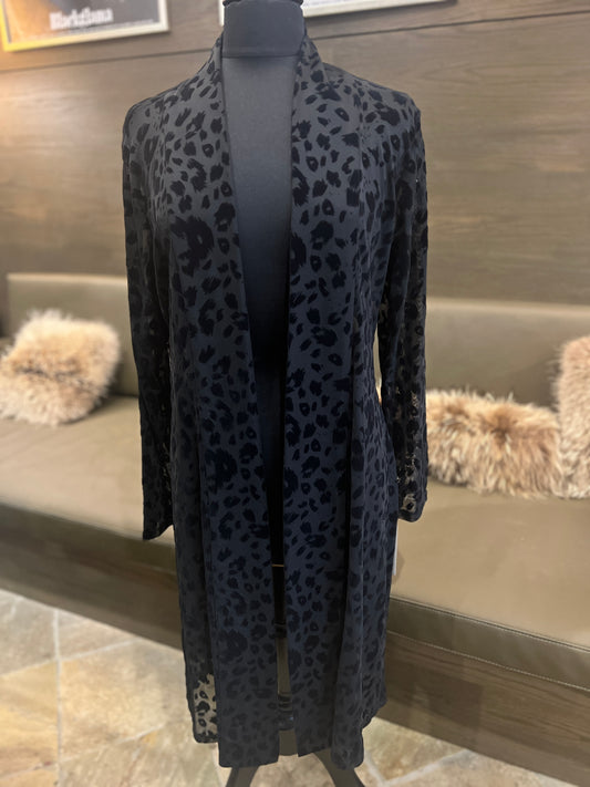 Last Tango Black Leopard Duster