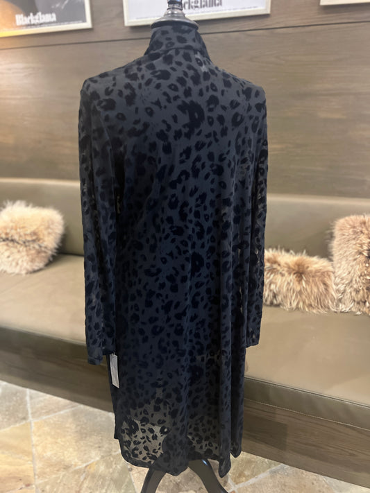 Last Tango Black Leopard Duster