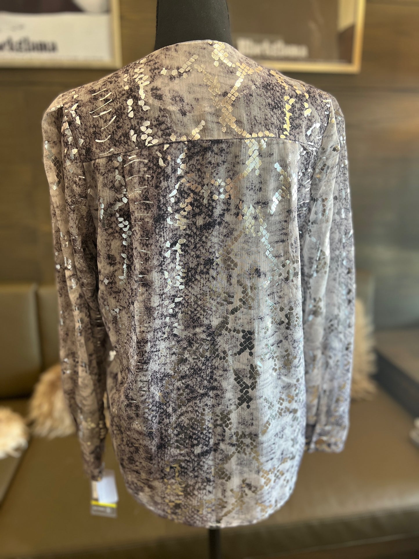 Insight Silver Snake Blouse