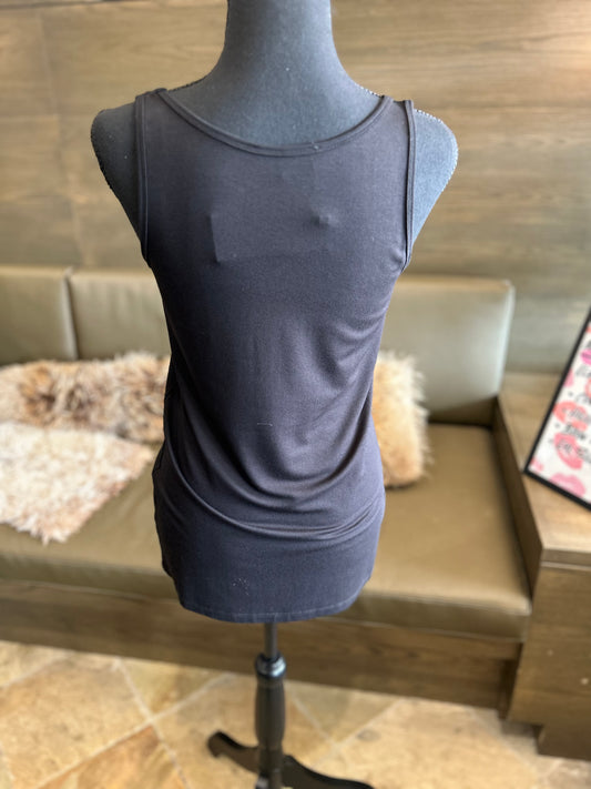 Kozan Black Tencel Jill Sleeveless Tank Top