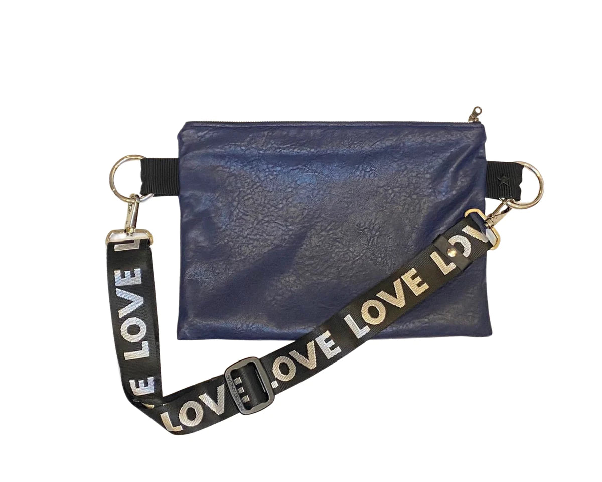 Sydny Seven Crossbody Convertible Belt Bag, Euro Sling