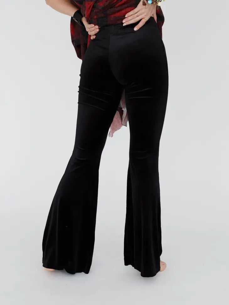 Three Bird Nest Flare Legged Pant Velvet or Solid