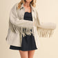 Klesis Suede Fringe Oversided Jacket