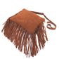 Milano Amour Mioda Maxi Suede Crossbody Bag - Made in Italy