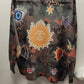 Loowie Olive Camo Sun Round Knit Printed Sweater