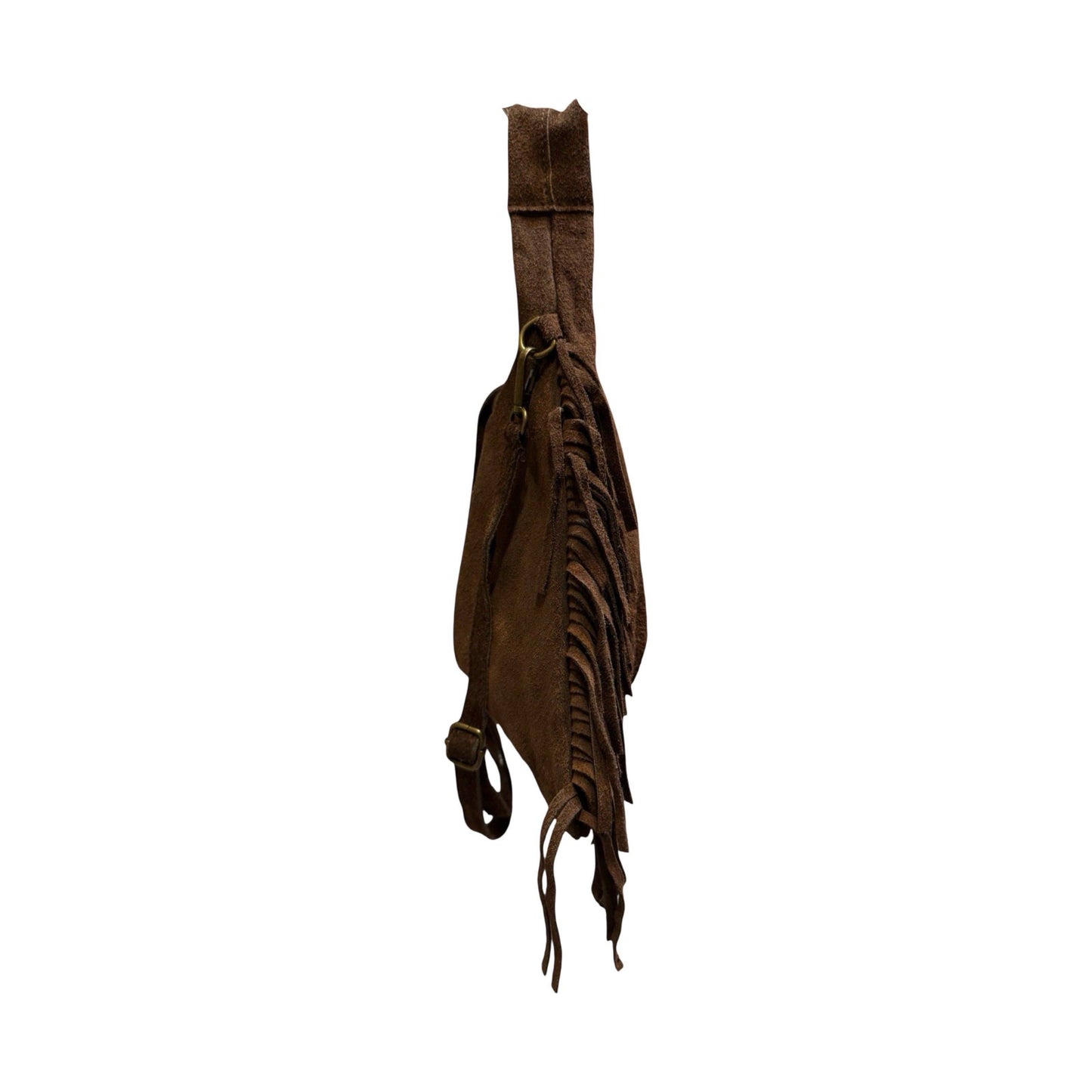 Louisa Lee Suede Leather Crossbody Bag Marco Fringe