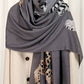 Animal Print Sheer Cape Scarf