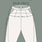 Flight of Fancy Linen Cropped Artist Pants w/ Hummingbird