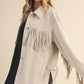 Klesis Suede Fringe Oversided Jacket