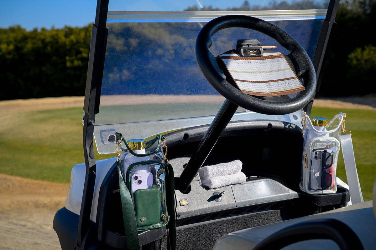 WanderFull Clear HydroBag® Stadium with Augusta Golf Green Trim and Matching RFID Pouch