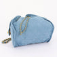Quilted Suede Chain Drawstring Shoulder Bag