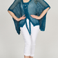 Bella Amore Lace Up Crochet Cardigan Sweater Top