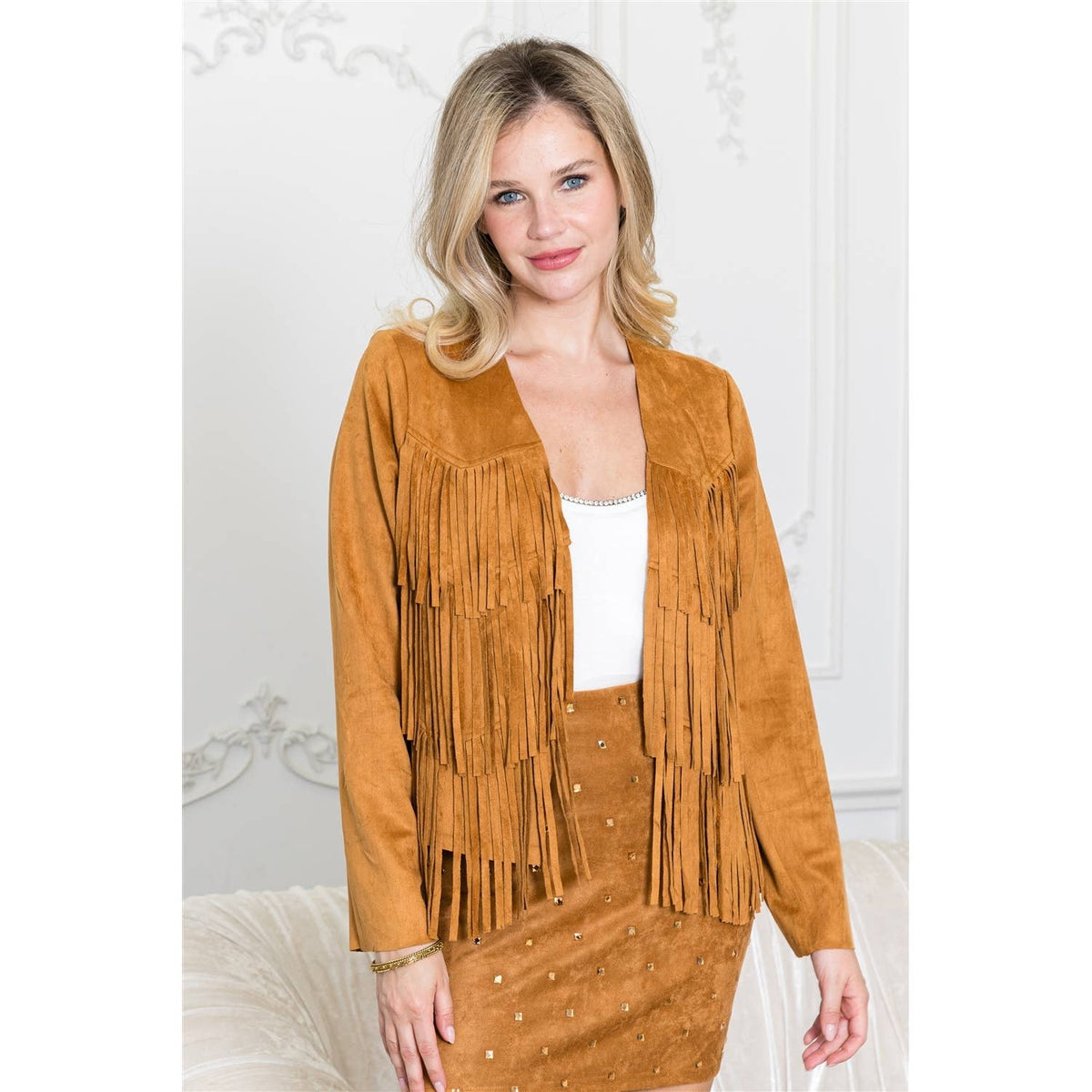 Vocal Fringe Crop Jacket