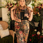 Market of Stars Courage Dear Heart Linen Cropped Artist Pant w/ Sacred Heart