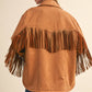 Klesis Suede Fringe Oversided Jacket