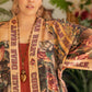 Market of Stars Courage Dear Heart Opera Duster Kimono Robe w/ Sacred Heart