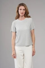 Insight Crystal Knit T-Shirt Top