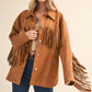 Klesis Suede Fringe Oversided Jacket