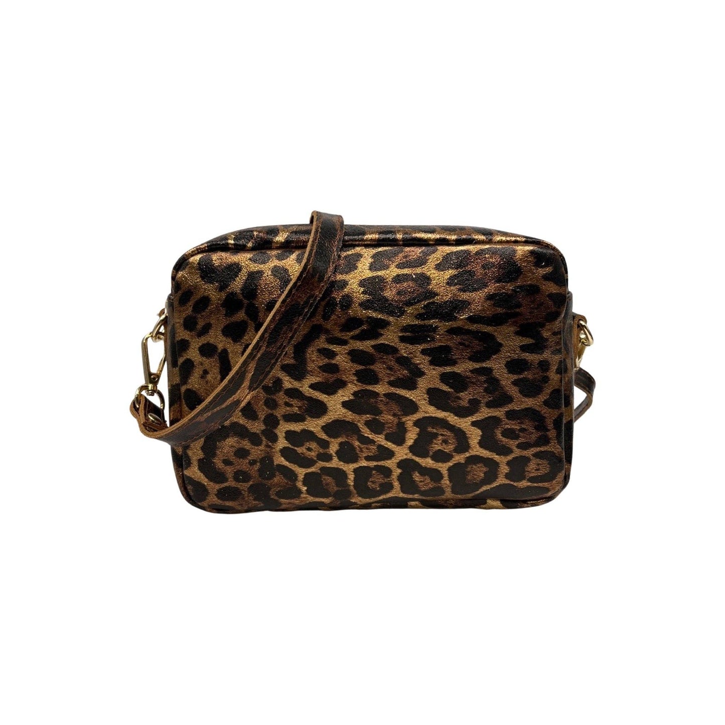Louisa Lee Marta Leopard Iridescent Leather Bag