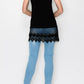 Origami Dazzle Lace Hem Tank Top