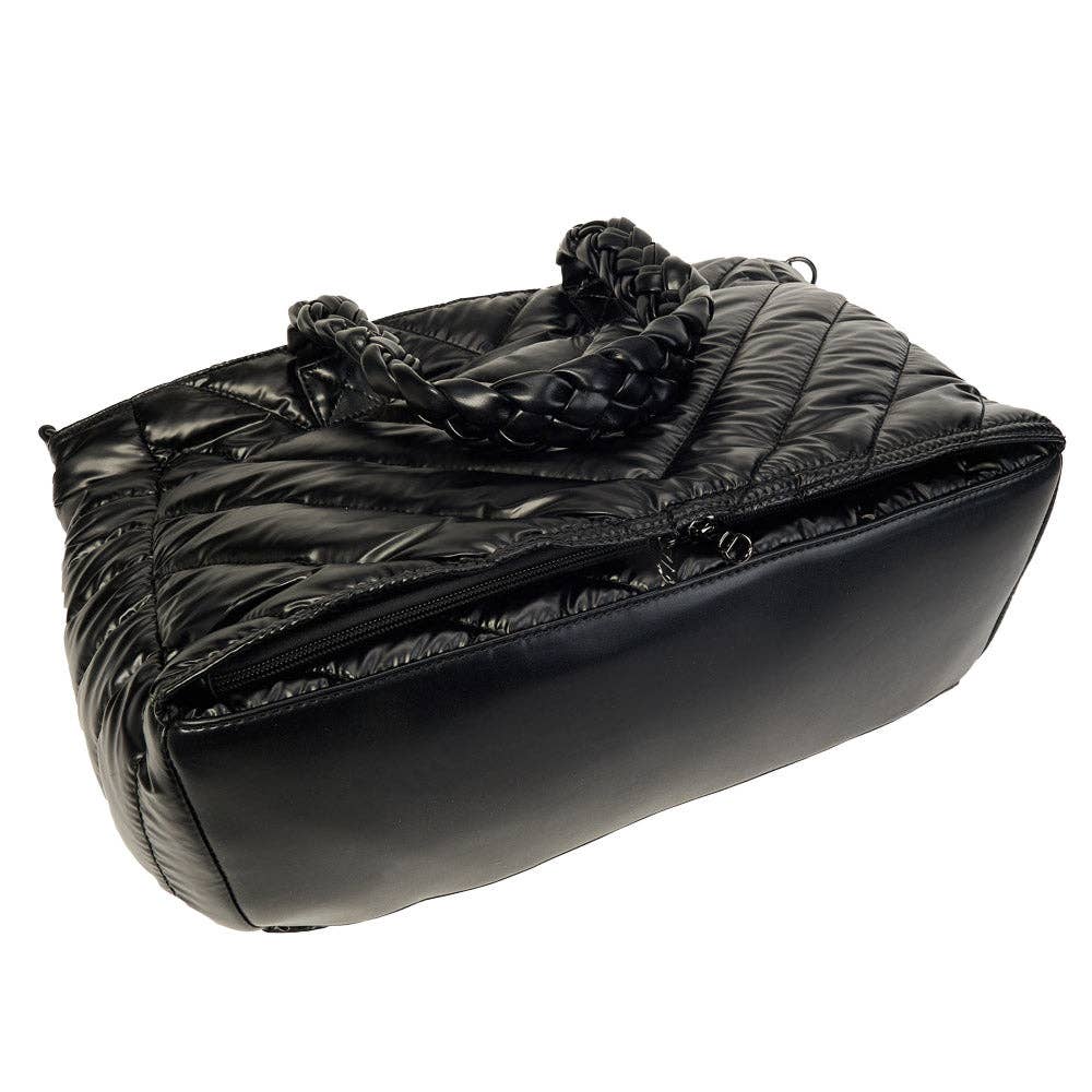 WanderFull Black Quilted HydroTote
