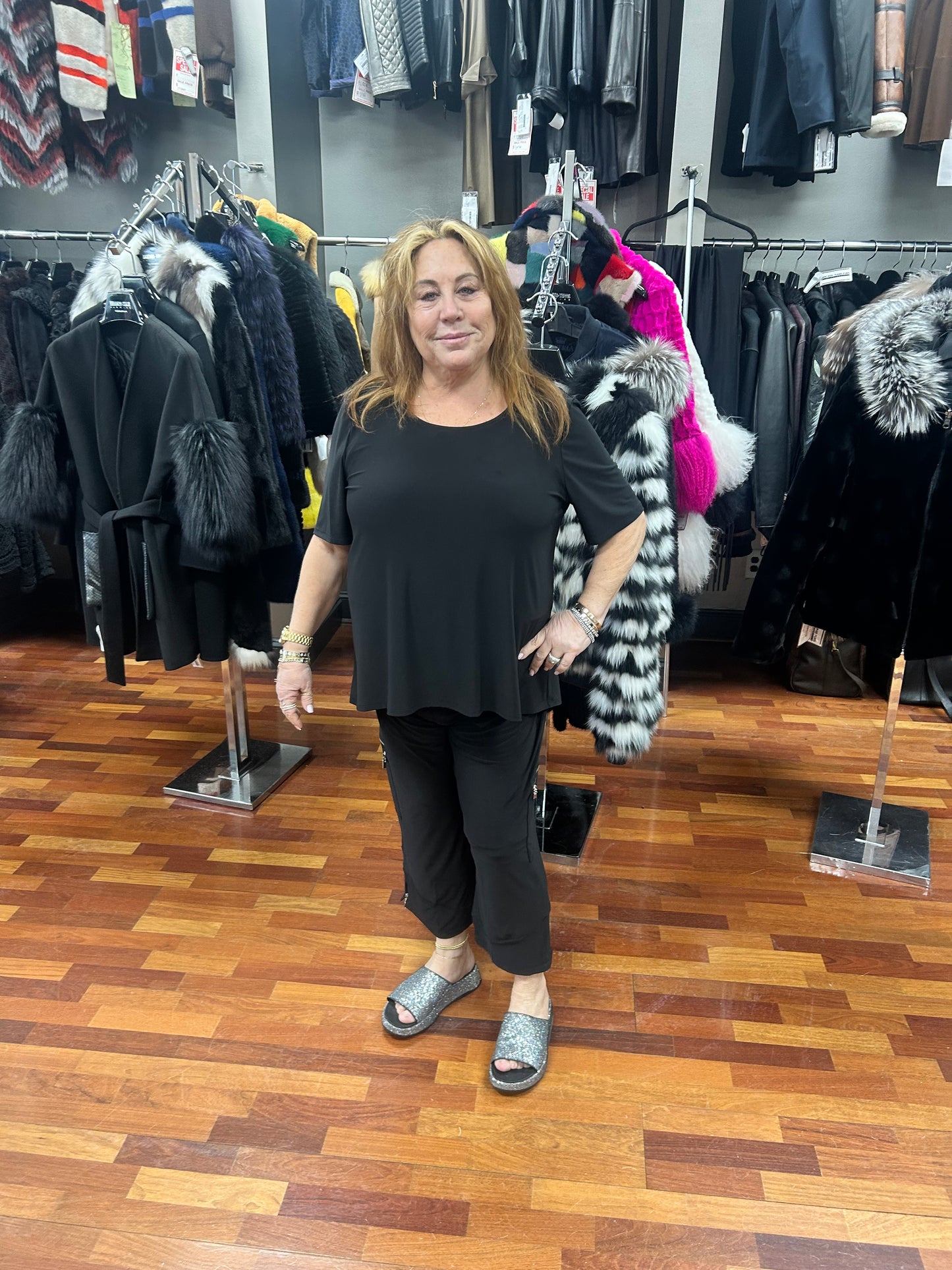 Compli K Button Detailed Back Knit Top