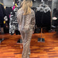 Kokomo SEQUIN LEOPARD FOIL SHORT JACKET-NATURAL