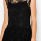 Origami Apparel Whimsical Sleeveless Lace Midi Dress With Unattached Slip