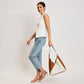 Moda Luxe Black/White Frankie Hobo Handbag